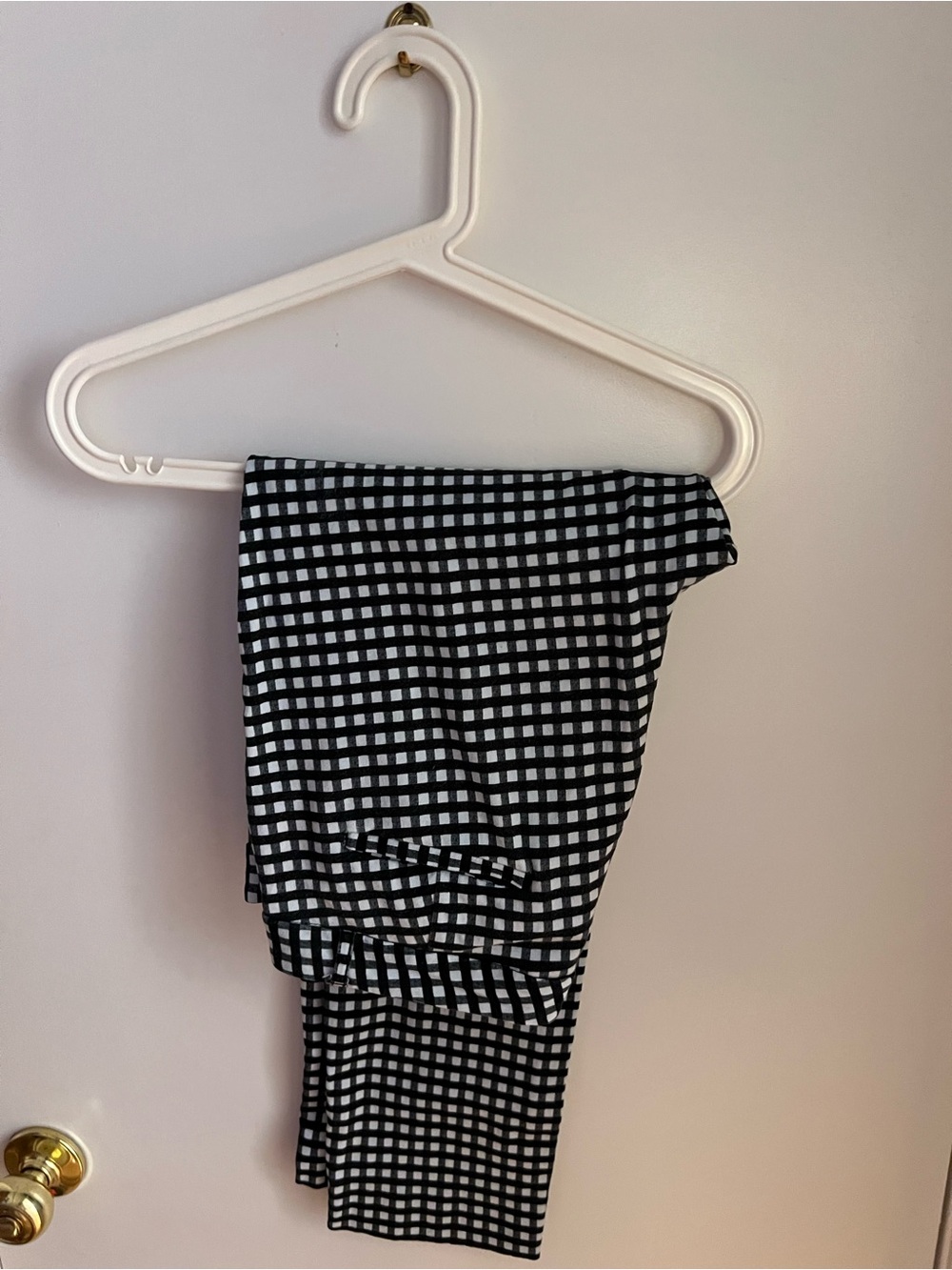 Banana Republic Black and White Gingham Womens Leggings!
